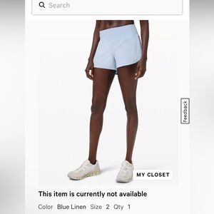 Lululemon speed up short